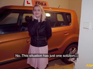fucking the teen blondie who wants to learn car driving