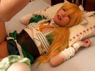 cosplay babe manhandled in the hotel