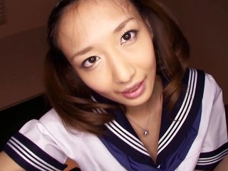 horny asian schoolgirl was successfully seduced by a big dick