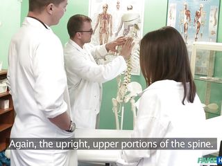 this couple of medical students study the structure of only the genital organs